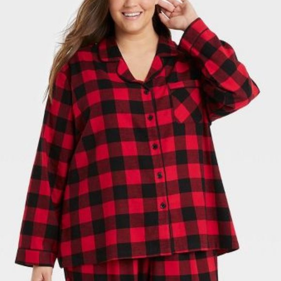 WONDERSHOP Buffalo Check Plaid Flannel Pajama Set π€π€π€ NEW WITH TAGS! - Picture 3 of 6